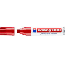 Office Supplies - Edding 800 Permanent Marker 4mm Corner Red