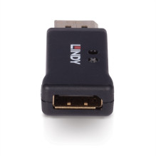 DisplayPort Adapter - LINDY DisplayPort 1.4 EDID Emulator, 7680x4320@30Hz, Wireless Connection, Black
