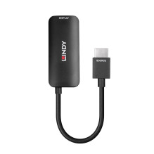Adapteris - LINDY HDMI 8K60 į DisplayPort 1.4 Konverteris, 7680x4320@60Hz, 48Gbps, Juodas Adapteris - LINDY HDMI 8K60 į DisplayPort 1.4 Konverteris, 7680x4320@60Hz, 48Gbps, Juodas