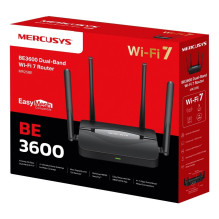 Belaidis Maršrutizatorius - MERCUSYS MR25BE Gigabit Dual-band 3600 Mbit / s Juodas Belaidis Maršrutizatorius - MERCUSYS MR25BE Gigabit Dual-band 3600 Mbit / s Juodas