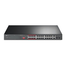 Network Switch - TP-Link 24-Port 10/100Mbps + 2-Port Gigabit PoE+ Switch