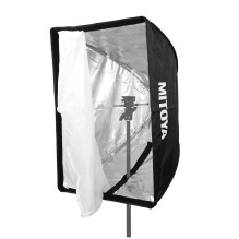Lighting Equipment - MITOYA EASY Softbox 50x70cm Quick Assembly Silver Reflective Lighting Equipment - MITOYA EASY Softbox 50x70cm Quick Assembly Silver Reflective