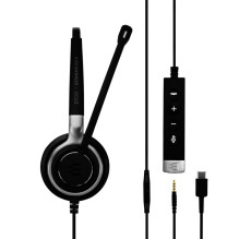 Ausinės - EPOS Sennheiser Impact SC 635 USB-C 3.5mm Mono Juoda Sidabrinė