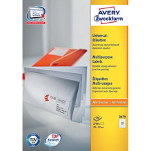 Etiketė - Avery Zweckform 3479 70x32mm A4 100 lapų balta