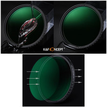 Camera Filter - KF Concept NDX ND8-ND2000 Adjustable 77mm Optical Glass
