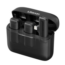 Wireless Microphone - ULANZI J12 Lightning Connector Noise Cancelling Black