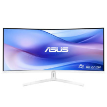 Monitorius - ASUS VU34WCIP-W 34", Lenktas, 3440x1440, 3000:1, HDMI / DP / USB-C, Baltas