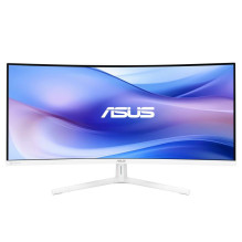 Monitorius - ASUS VU34WCIP-W 34", Lenktas, 3440x1440, 3000:1, HDMI / DP / USB-C, Baltas