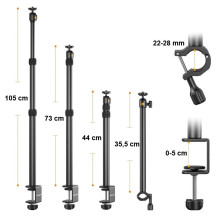 Stand - ULANZI VIJIM LS02 Telescopic 44-105cm 1.5kg Load Phone Holder Stand - ULANZI VIJIM LS02 Telescopic 44-105cm 1.5kg Load Phone Holder