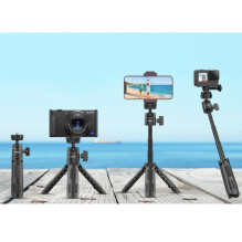 Stovas - ULANZI M12 2-in-1 Kompaktiška Selfie Lazda 28.5cm Aukštis 500g Apkrova Stovas - ULANZI M12 2-in-1 Kompaktiška Selfie Lazda 28.5cm Aukštis 500g Apkrova