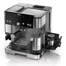 Coffee Machine - Ninja Luxe Essential 2-in-1 Espresso Filter 25 Grind Settings Silver Black