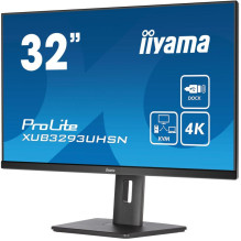 Monitor - Iiyama XUB3293UHSN-B5 32', 4K, IPS, KVM, USB-C, Black
