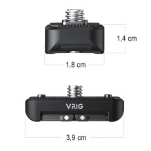 Adapter - VRIG AC18 Insta360 X4 1 / 4' Thread Aluminum
