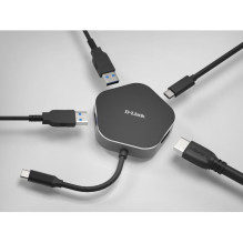 Dokavimo Stotis - D-LINK DUB-M420 4K HDMI USB 3.0 Hub 60W Maitinimo Perdavimo Dokavimo Stotis - D-LINK DUB-M420 4K HDMI USB 3.0 Hub 60W Maitinimo Perdavimo