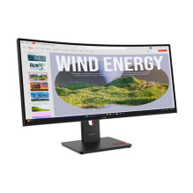 Monitorius - Lenovo ThinkVision T34 34" WQHD, 120Hz, USB-C, Juodas (64AEGAT1EU)