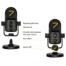 Microphone - 7Ryms SR-USB MINI Condenser USB-C Cable Release 16mm Diaphragm