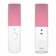 Microphone - 7Ryms SR-AT10 USB-C USB-A Condenser Cable Release with RGB White Microphone - 7Ryms SR-AT10 USB-C USB-A Condenser Cable Release with RGB White