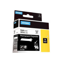 Label Tape - Dymo Vinyl 18482 Durable Polyester Glossy Finish Black White Label Tape - Dymo Vinyl 18482 Durable Polyester Glossy Finish Black White