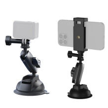Phone Holder - Telesin TE-SUC-010 Suction Cup Holder for GoPro and Smartphones 9 cm Phone Holder - Telesin TE-SUC-010 Suction Cup Holder for GoPro and Smartphones 9 cm