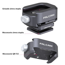 Adapteris - FALCAM F22 Greito Atleidimo Rinkinys F010 &amp; F005 Dvigubas Šaltas Batų Laikiklis