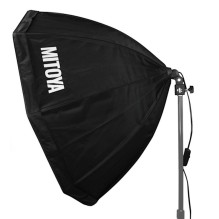 Apšvietimo Įranga - MITOYA SIMPLE 90cm E27 Softbox su Atspindinčia Vidaus Dalis