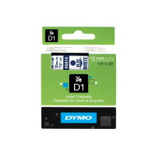 Label Tape - Dymo 45014 D1 Standard Polyester White Blue