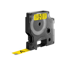 Etiketės Juosta - Dymo 45018 D1 Standartinės Etiketės 90x65mm Patvarus Poliesteris Geltona Juoda