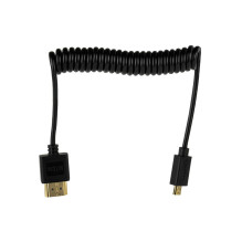 HDMI Laidas - MITOYA HDMI į micro HDMI 2.1 50cm 8K 60Hz Spiral
