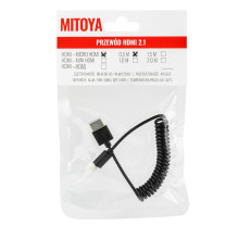 HDMI Cable - MITOYA HDMI to micro HDMI 2.1 50cm 8K 60Hz Spiral
