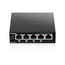 Tinklo Įranga - D-Link DGS-1005P / E 5-Port Gigabit PoE Jungiklis 60W