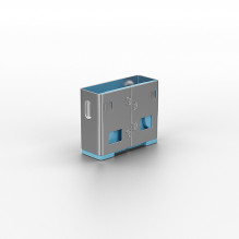 USB Priedas - LINDY USB A Prievado Blokatoriai, ABS, 12x10x5mm, Mėlyni, 10 vnt.
