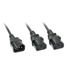 Maitinimo Prailginimo Laidas - LINDY C14 į 2x C13 Maitinimo Prailginimo Laidas, 2 m, Juodas Maitinimo Prailginimo Laidas - LINDY C14 į 2x C13 Maitinimo Prailginimo Laidas, 2 m, Juodas