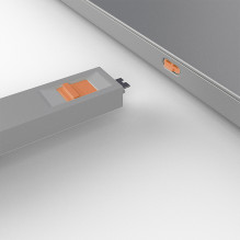 USB Accessory - LINDY USB C Port Blocker Set, 4 pcs + key, ABS, Orange