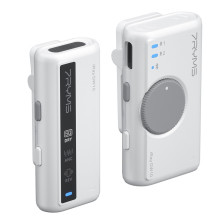 Wireless Microphone - 7Ryms iRay DW10 2.4 GHz Omnidirectional USB-C 3.5mm White