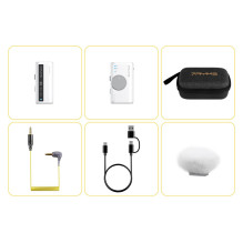 Belaidis Mikrofonas - 7Ryms iRay DW10 2.4 GHz Omnidirectional USB-C 3.5mm Baltas