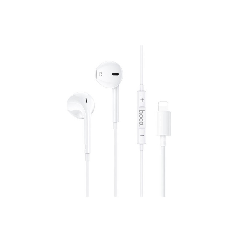 Ausinės - HOCO M111 su Lightning Jungtimi ir HD Mikrofonu (iPhone, iPad įrenginiams)