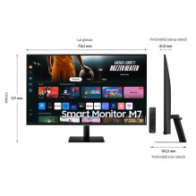 Monitorius - Samsung M70D 32", TFT / LCD, 830 x 480 x 125 mm