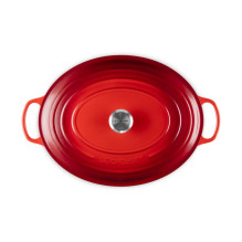 Virtuvės Indai - Le Creuset Signature Keptuvė 13.9L Ketaus Emalis Raudona vyšnia Virtuvės Indai - Le Creuset Signature Keptuvė 13.9L Ketaus Emalis Raudona vyšnia