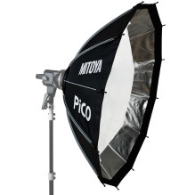 Apšvietimo Modifikatorius - MITOYA PICO 105cm Softbox su Tinkleliu ir Bowens Adapteriu Apšvietimo Modifikatorius - MITOYA PICO 105cm Softbox su Tinkleliu ir Bowens Adapteriu