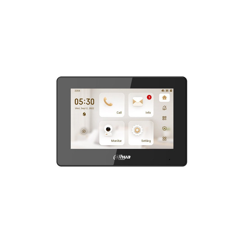 Vidaus Monitorius - VTH5421HB 7" Jutiklinis Ekranas 1024x600, Dviejų Pusių Garso, Micro SD Kortelės Lizdas