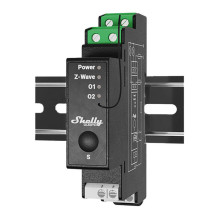 Smart Relay - Shelly Qubino Wave Pro 2PM Electrical Relay, Black Smart Relay - Shelly Qubino Wave Pro 2PM Electrical Relay, Black