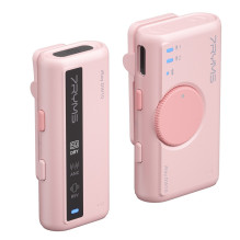 Wireless Microphone - iRay DW10 2.4 GHz, 100m distance, USB-C, 3.5mm, Omni-Directional, Pink