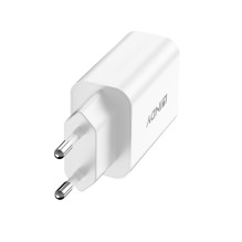 Charger - LINDY 30W USB Type A and C Charger, Dual Port, PD Compact Design, White