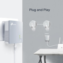 Tinklo Įranga - TP-LINK TL-PA411 500Mbps PowerLAN Adapterių Rinkinys