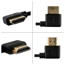 HDMI Cable - 30cm Angled HDMI to Micro HDMI 8K 60Hz 4K 120Hz 48Gbps HDMI Cable - 30cm Angled HDMI to Micro HDMI 8K 60Hz 4K 120Hz 48Gbps