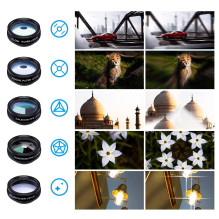 Phone Lens - Apexel APL-DG10 10-in-1 Lens Kit with Clip and Case Phone Lens - Apexel APL-DG10 10-in-1 Lens Kit with Clip and Case