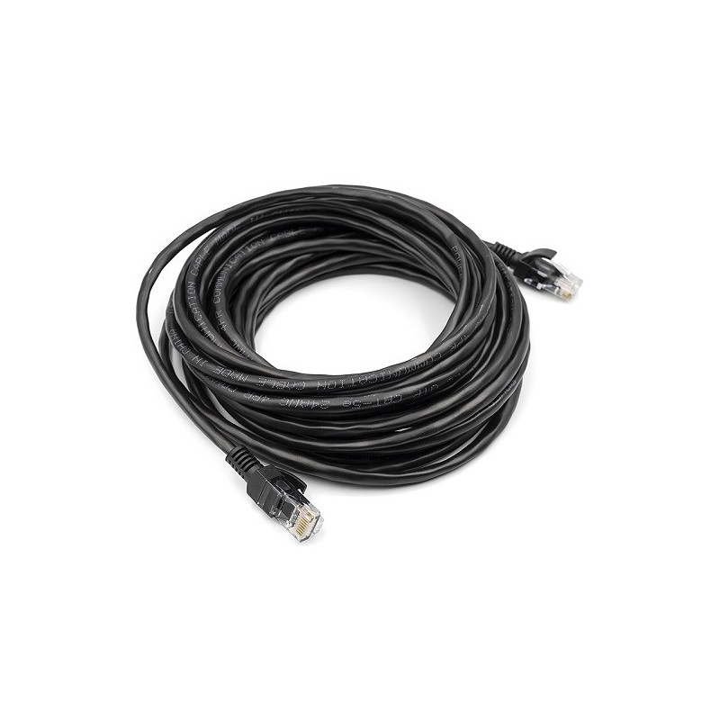 Tinklo Kabelis - Cat5E UTP Priedas 7.5m Kietas Varis Auksu Padengtas Juodas