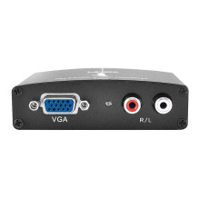 Adapter - LINDY VGA and Audio to HDMI Converter, Black