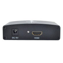 Adapter - LINDY VGA and Audio to HDMI Converter, Black