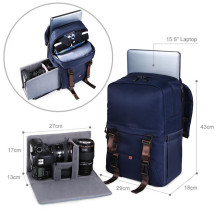 Camera Backpack - KF Concept Classic 840D Nylon Weatherproof Dark Blue